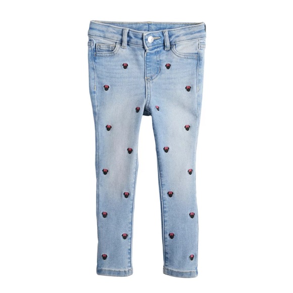 Disney Other - Disney's Minnie Mouse Baby Girl Patterned Skinny Jeans by Jumping Beans®